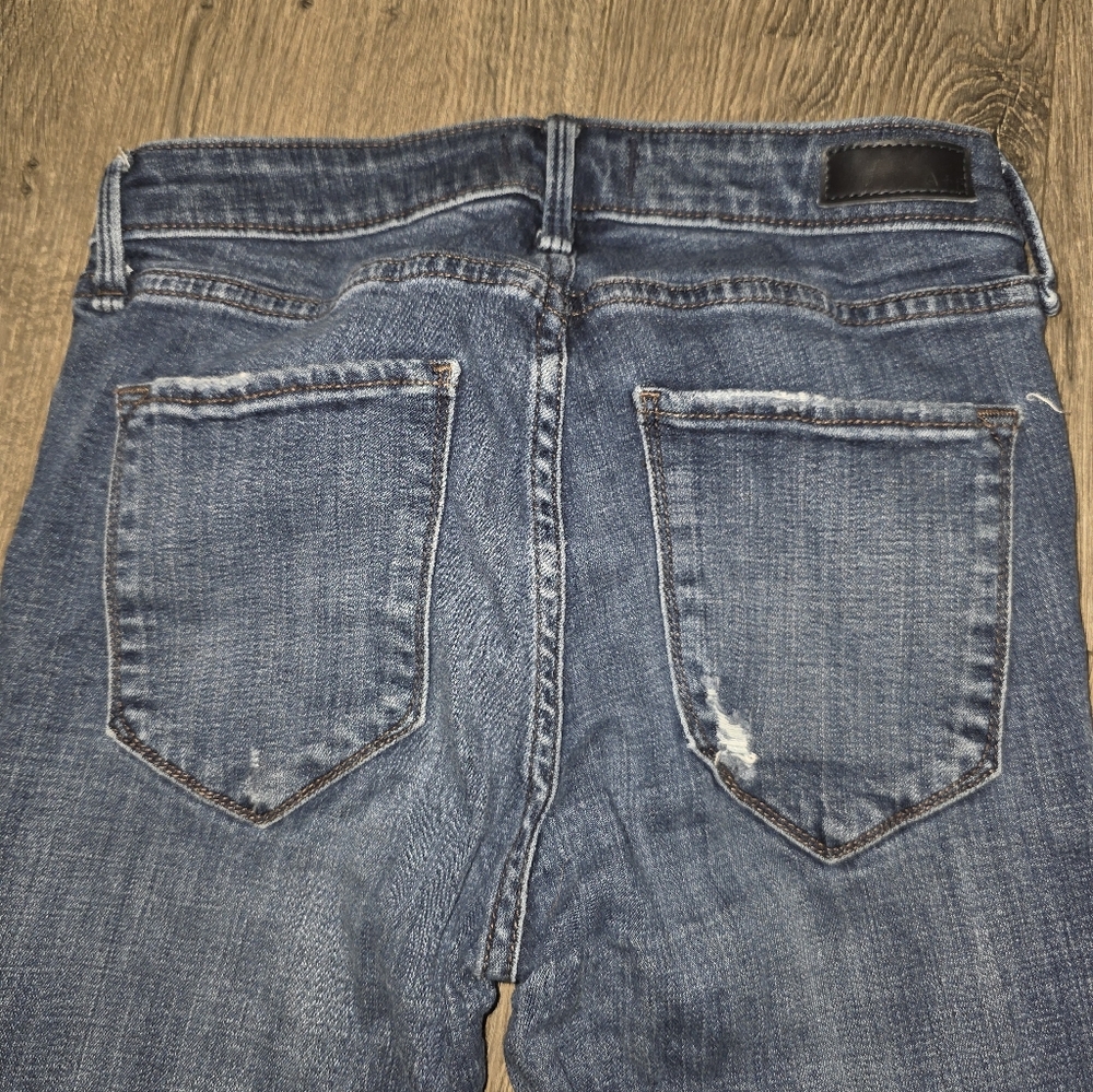 Abercrombie & Fitch Distressed Skinny Jeans - Blue - Picture 3 of 4